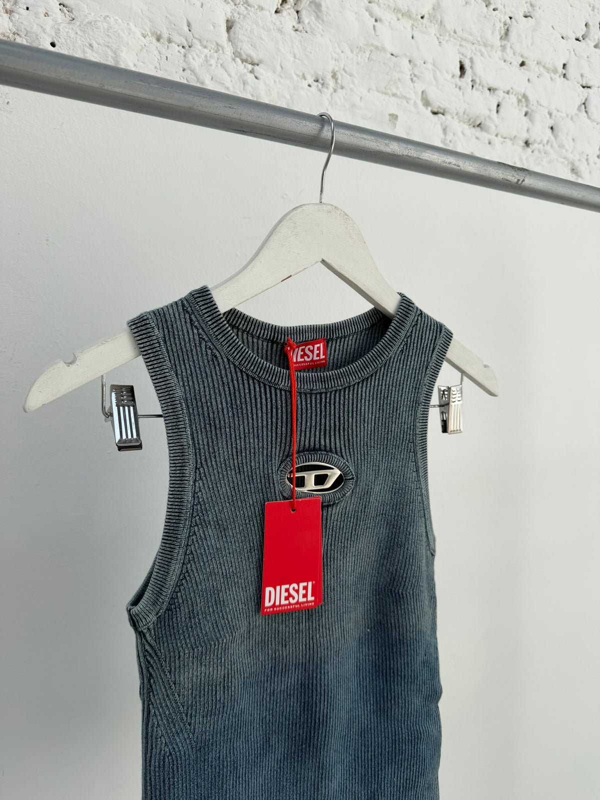 Diesel Knitwear Blue Top
