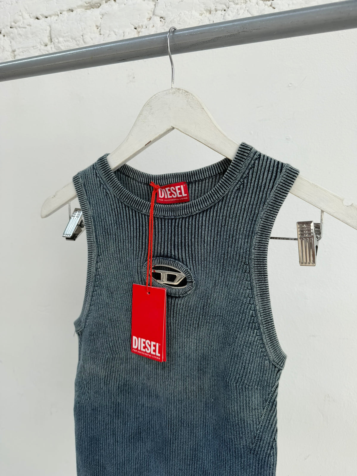 Diesel Knitwear Blue Top