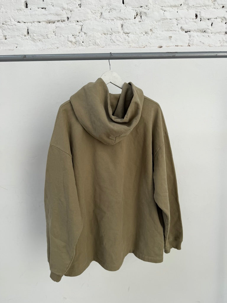 Acne Studios Stud Logo Hoodie Khaki