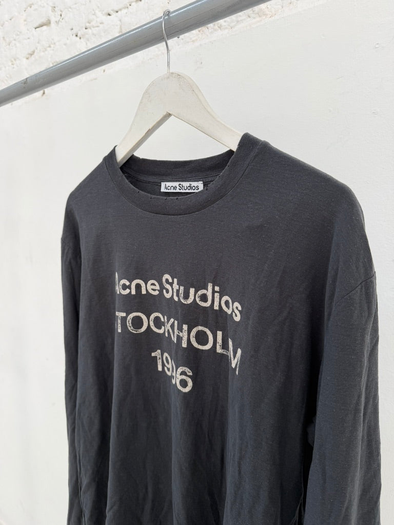 Acne Studios Stockholm 1996 Longsleeve T-Shirt Black