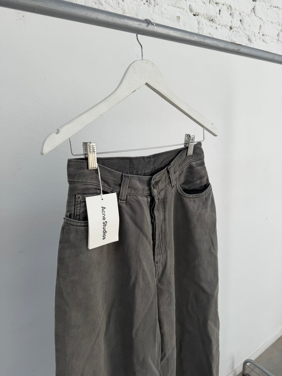 Acne Studios 2023F FN Grey Denim