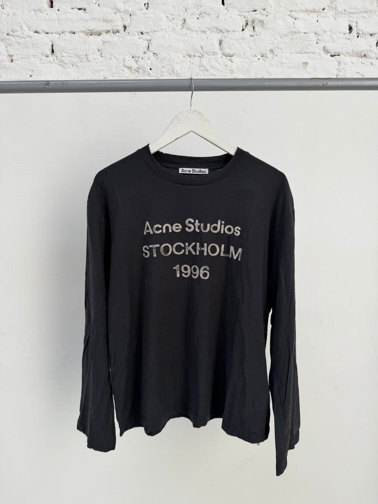 Acne Studios Stockholm 1996 Longsleeve T-Shirt Black