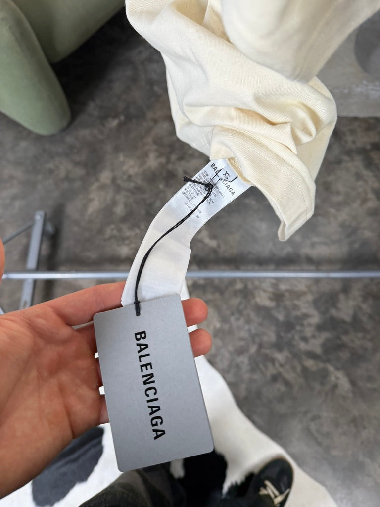 Balenciaga Political Campaign T-shirt Cream