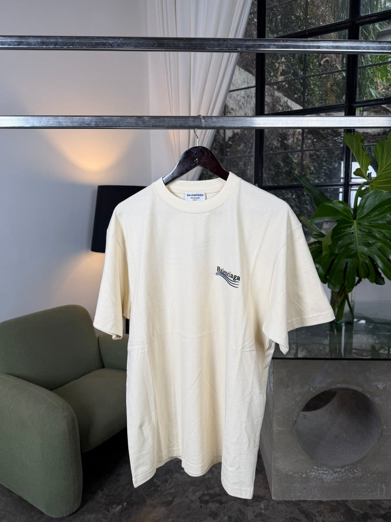 Balenciaga Political Campaign T-shirt Cream