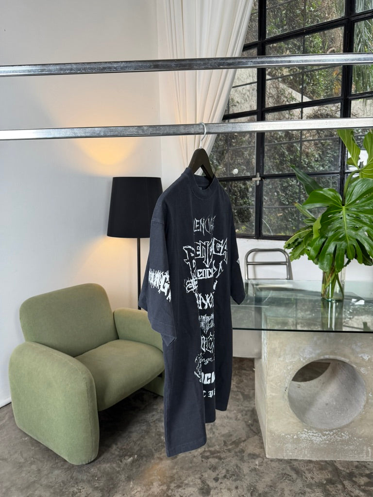Balenciaga DIY Metal t-shirt black white