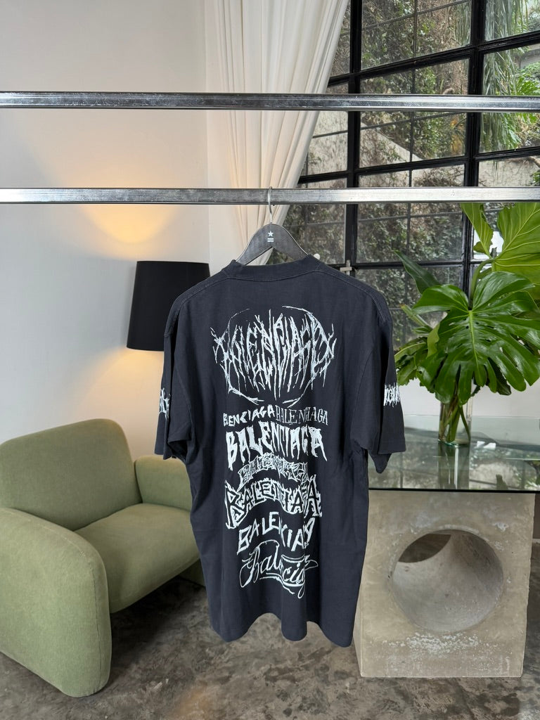 Balenciaga DIY Metal t-shirt black white