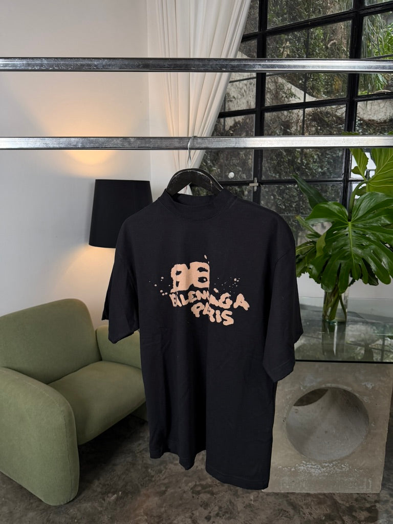Balenciaga Vintage BB Icon Medium Fit t-shirt black-beige