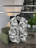 Balenciaga Padded Snow Camo Cargo Vest