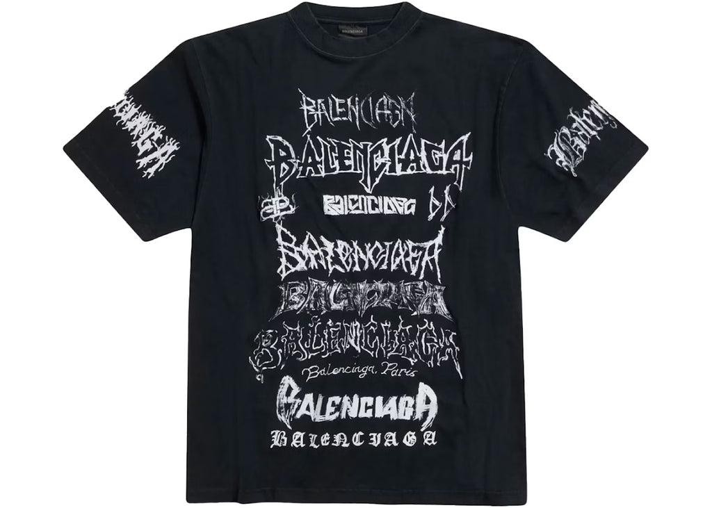 Balenciaga DIY Metal t-shirt black white
