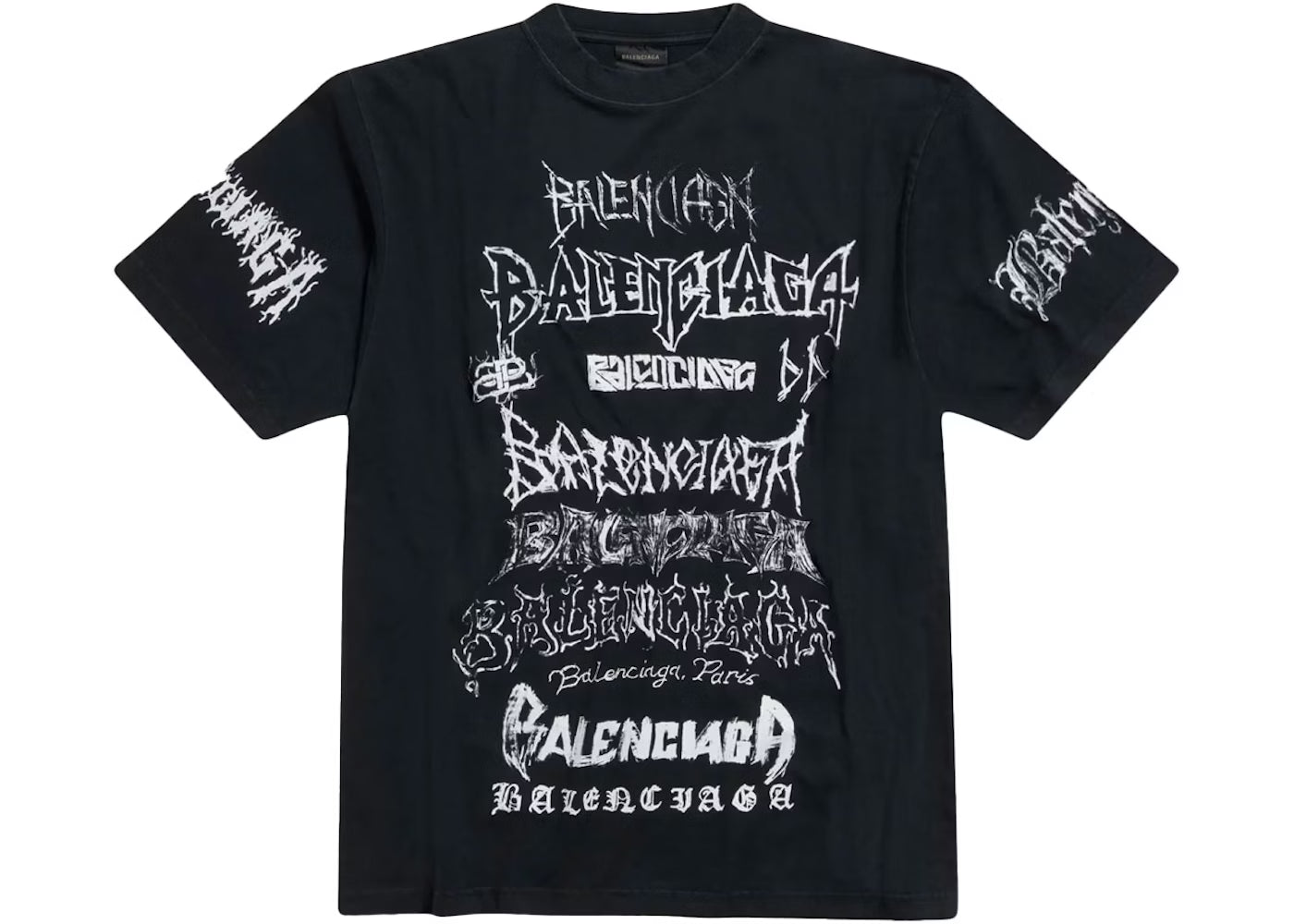 Balenciaga DIY Metal t-shirt black white