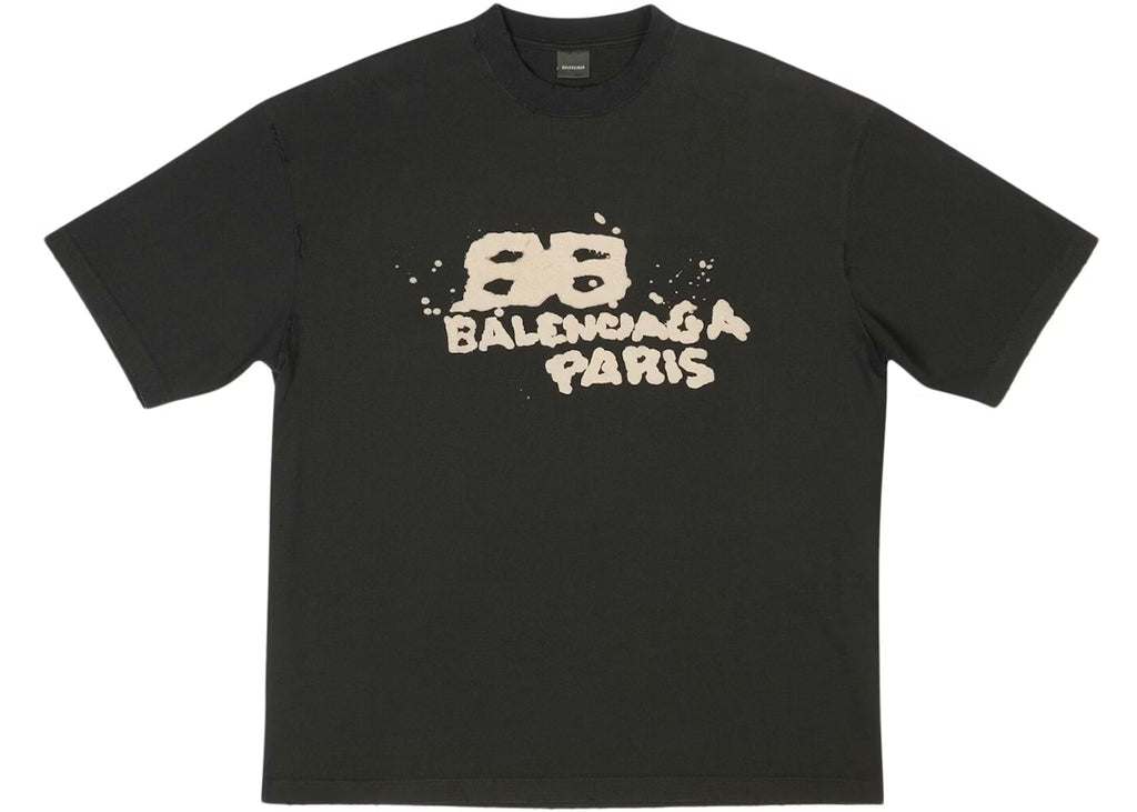 Balenciaga Vintage BB Icon Medium Fit t-shirt black-beige