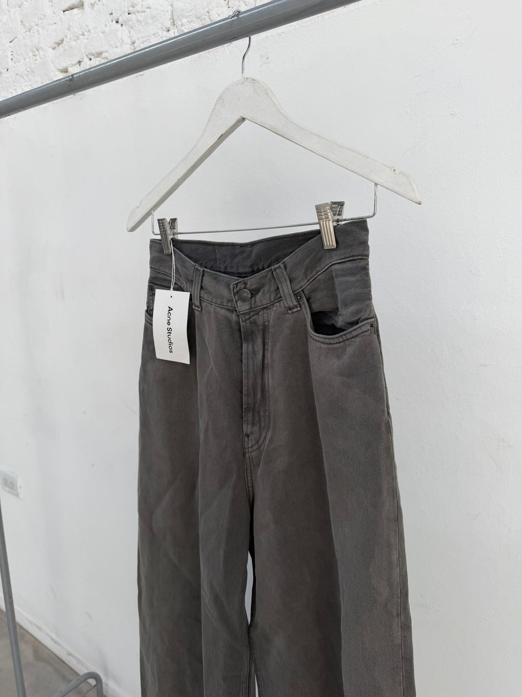 Acne Studios 2023F FN Grey Denim