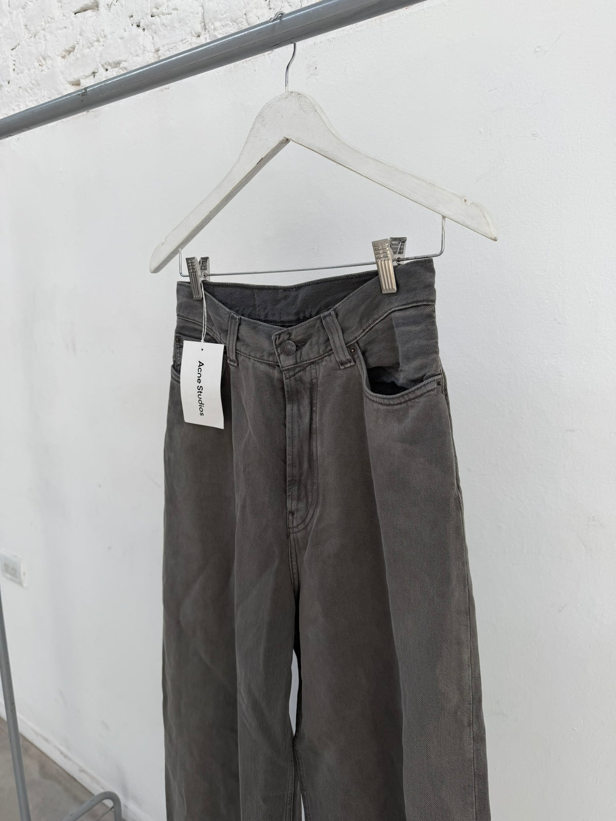 Acne Studios 2023F FN Grey Denim