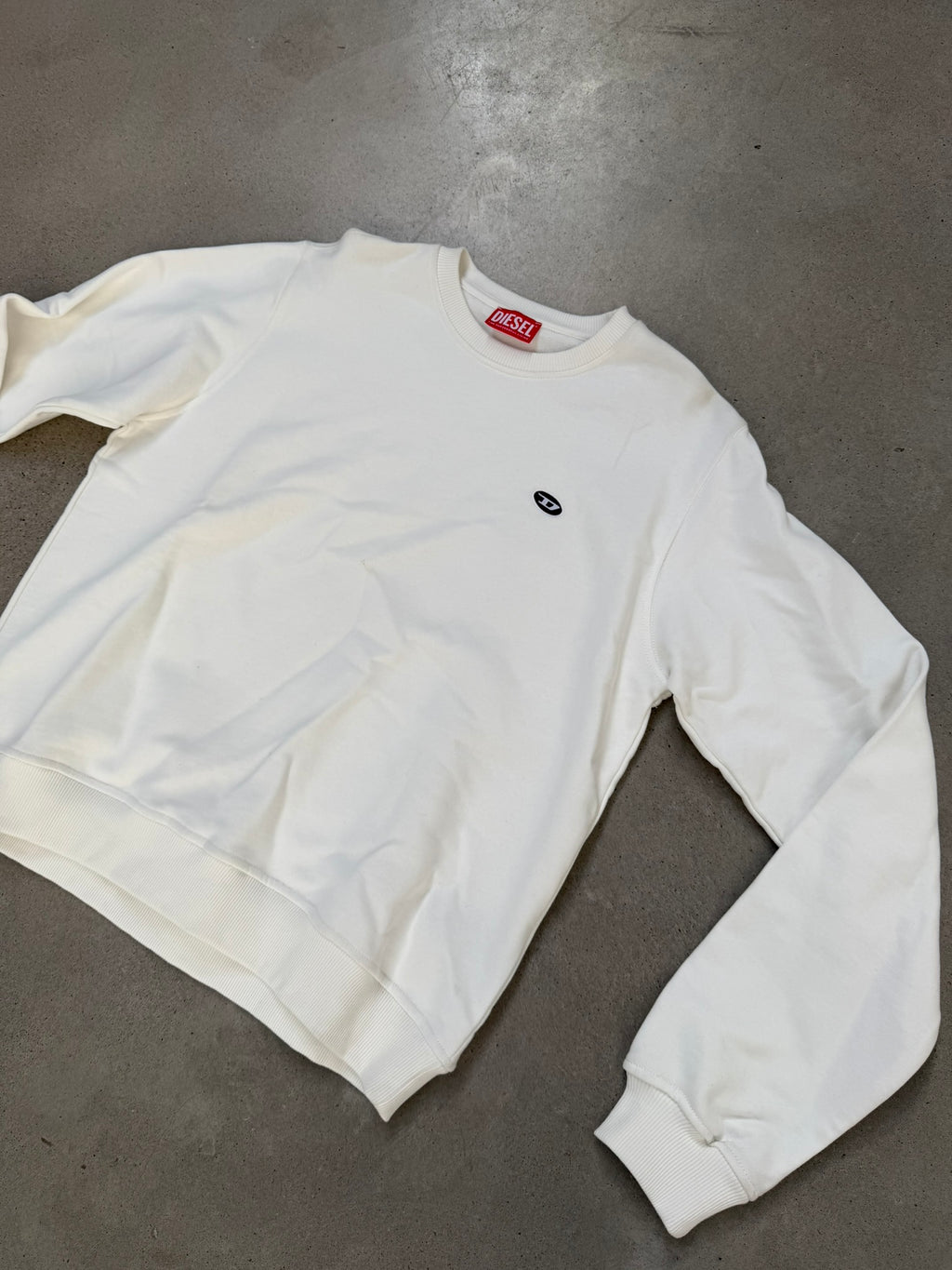 Diesel White Crewneck