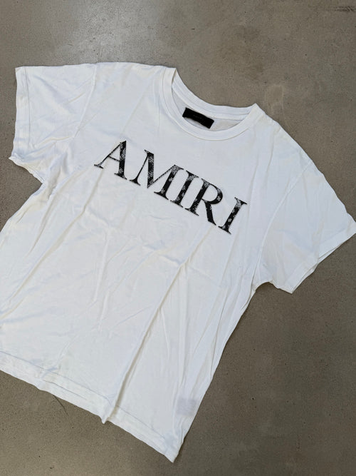 Amiri Bandana Logo T-Shirt White - imagen 2