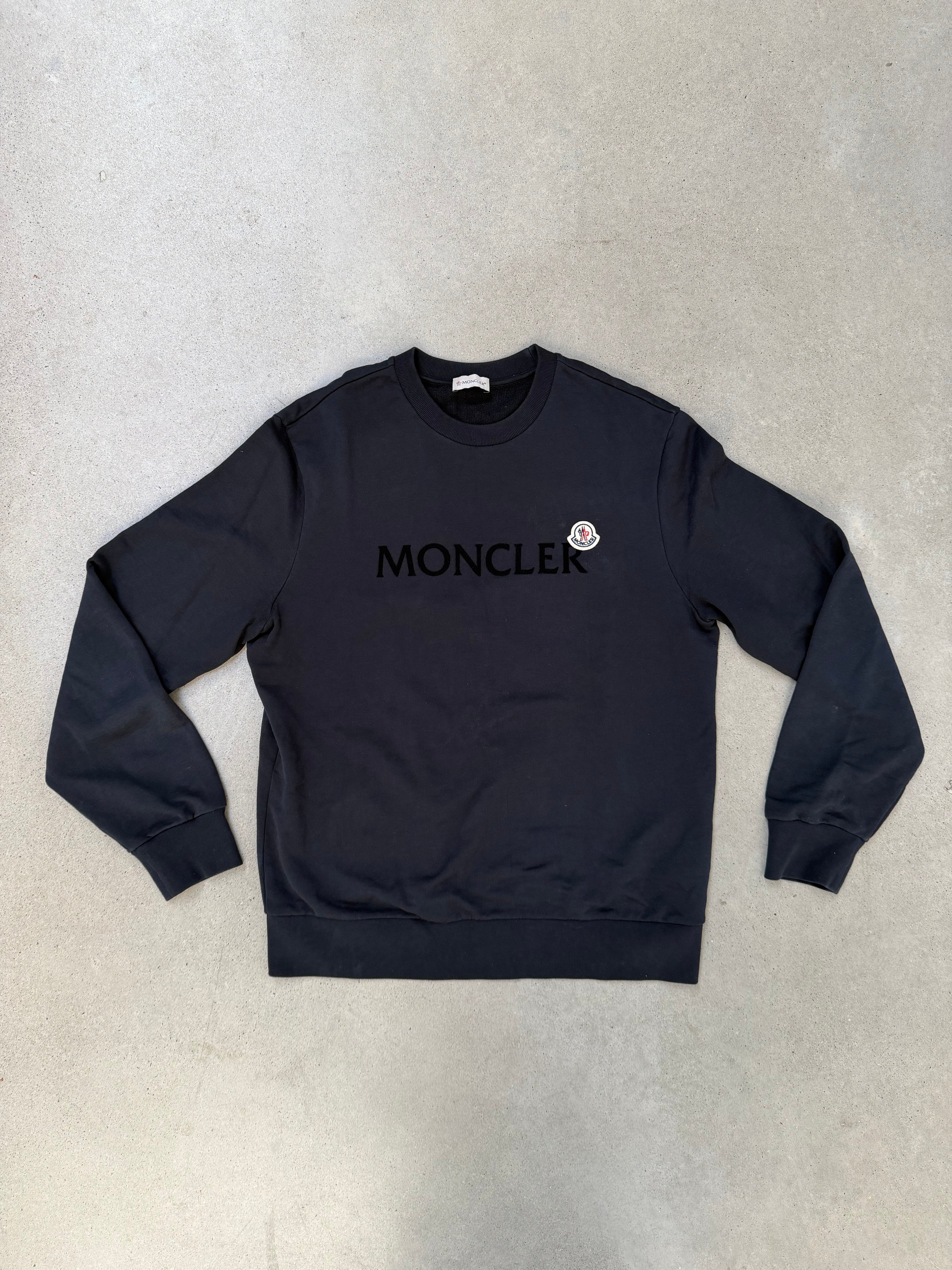 Moncler Navy Sweatshirt Logo - imagen 1
