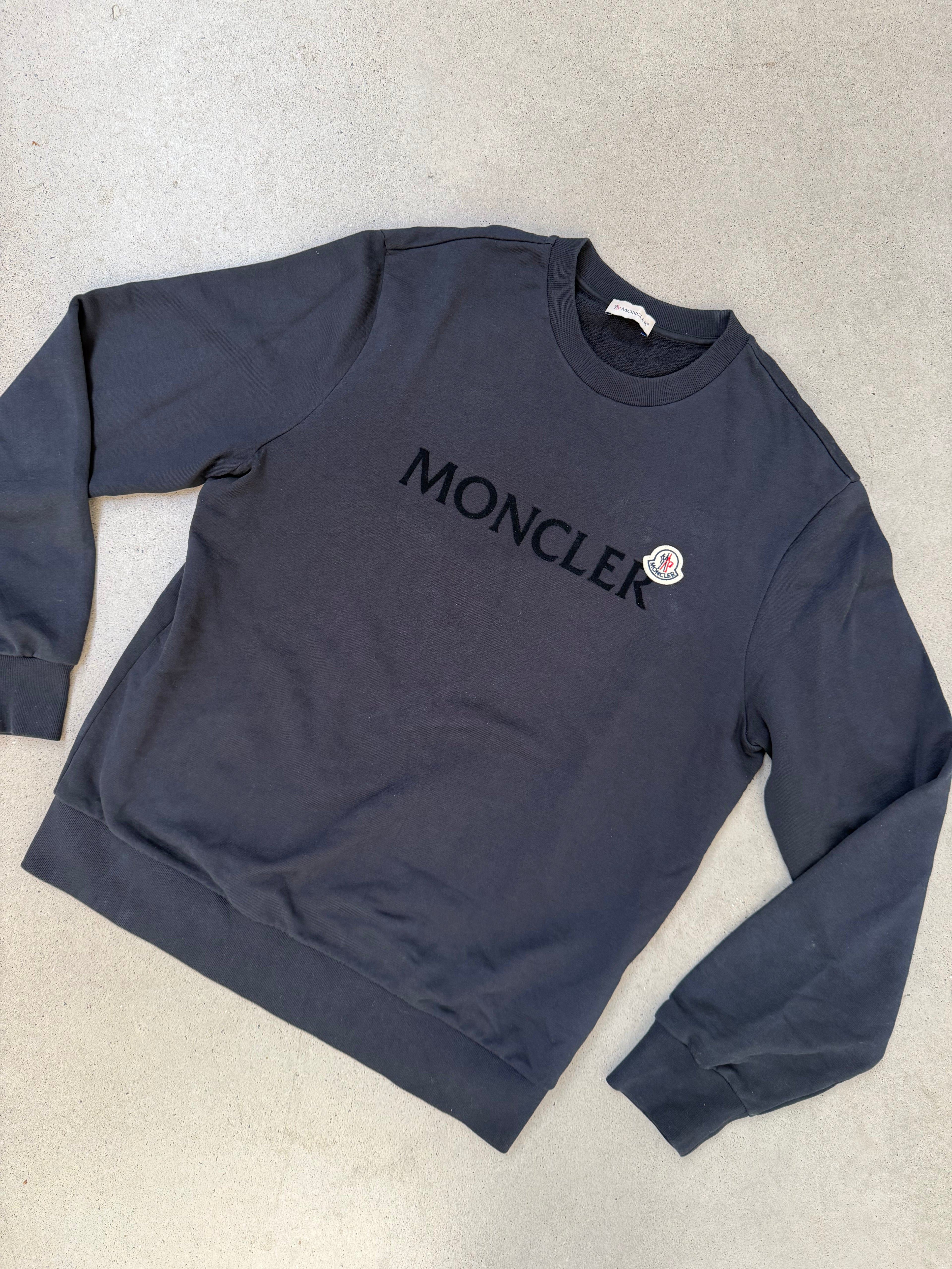Moncler Navy Sweatshirt Logo - imagen 2