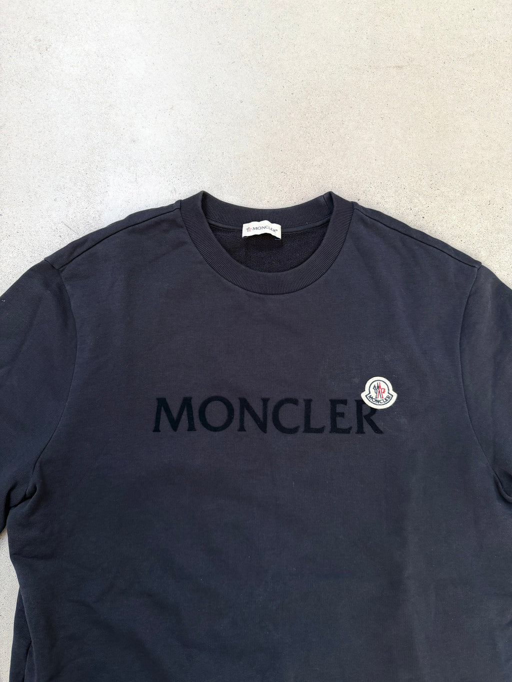 Moncler Navy Sweatshirt Logo - imagen 3