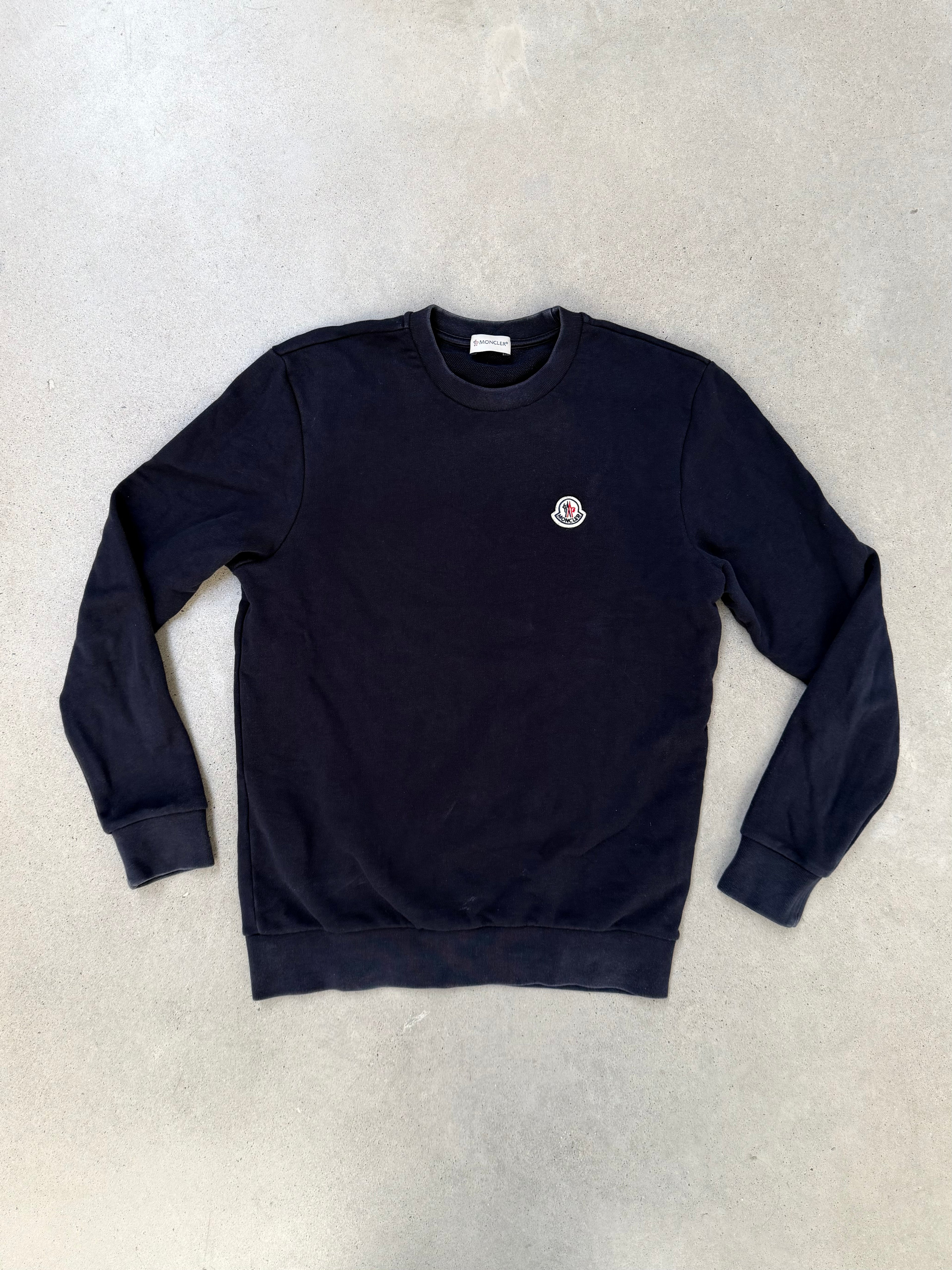 Moncler Navy Sweatshirt Logo 2 - imagen 1