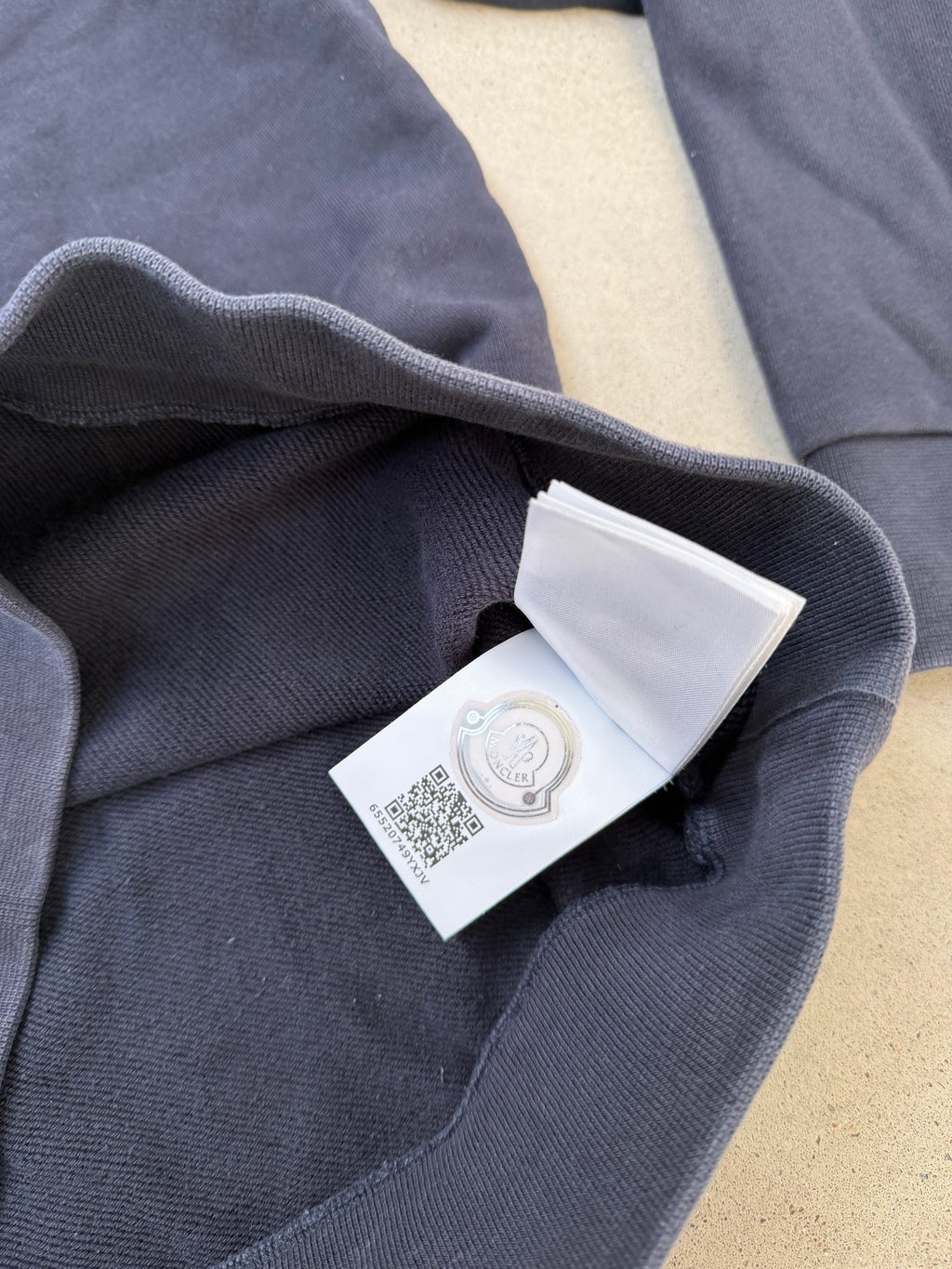 Moncler Navy Sweatshirt Logo 2 - imagen 4