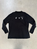 Off-White Long-sleeve Black T-shirt - imagen 1