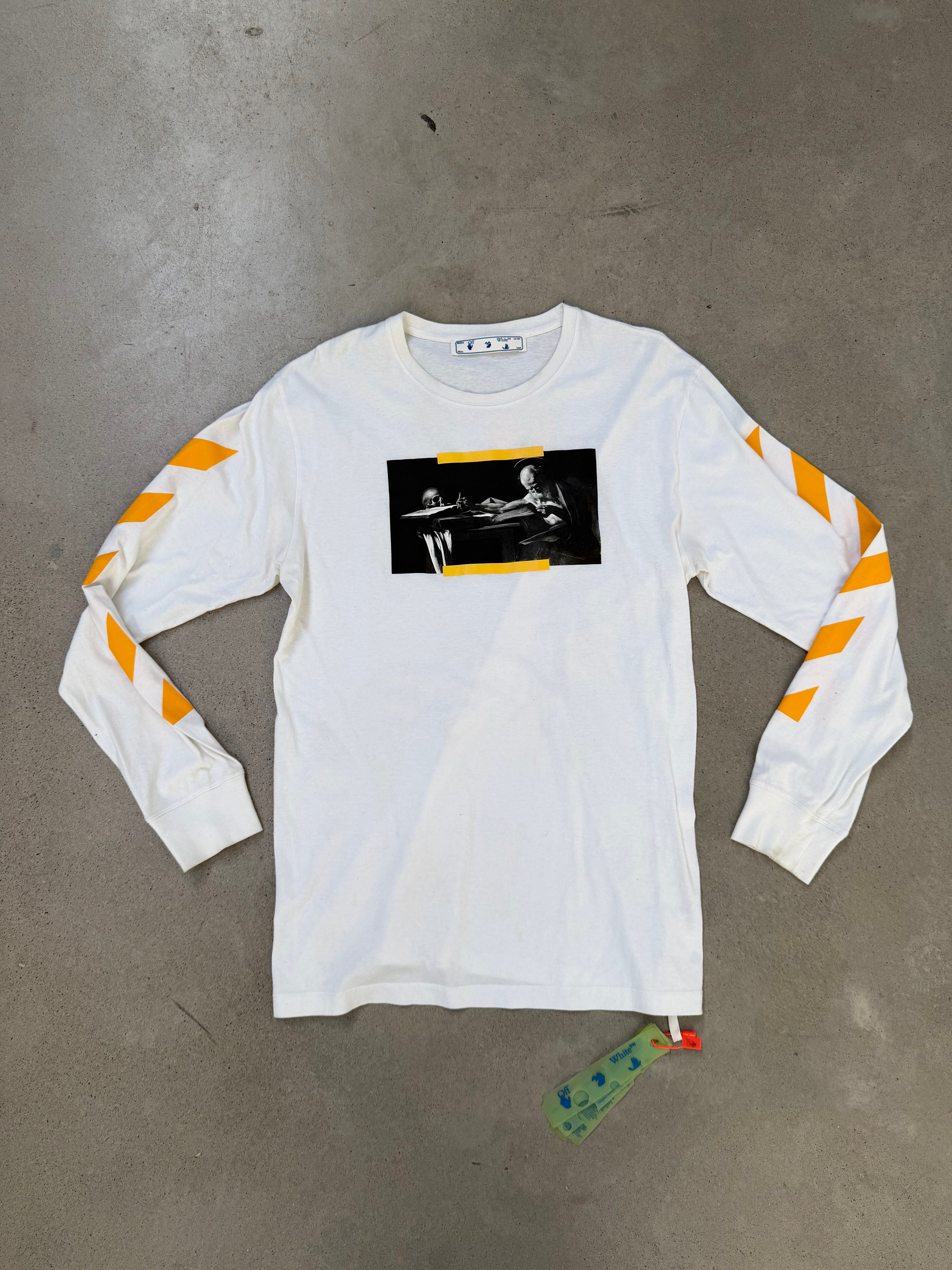 Off-White Long-sleeve Yellow T-shirt - imagen 1
