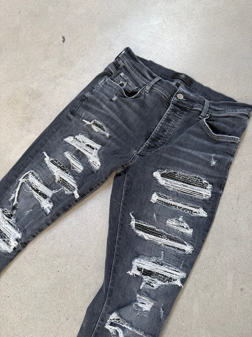 Amiri Bandana Thrasher Denim Jeans - imagen 5