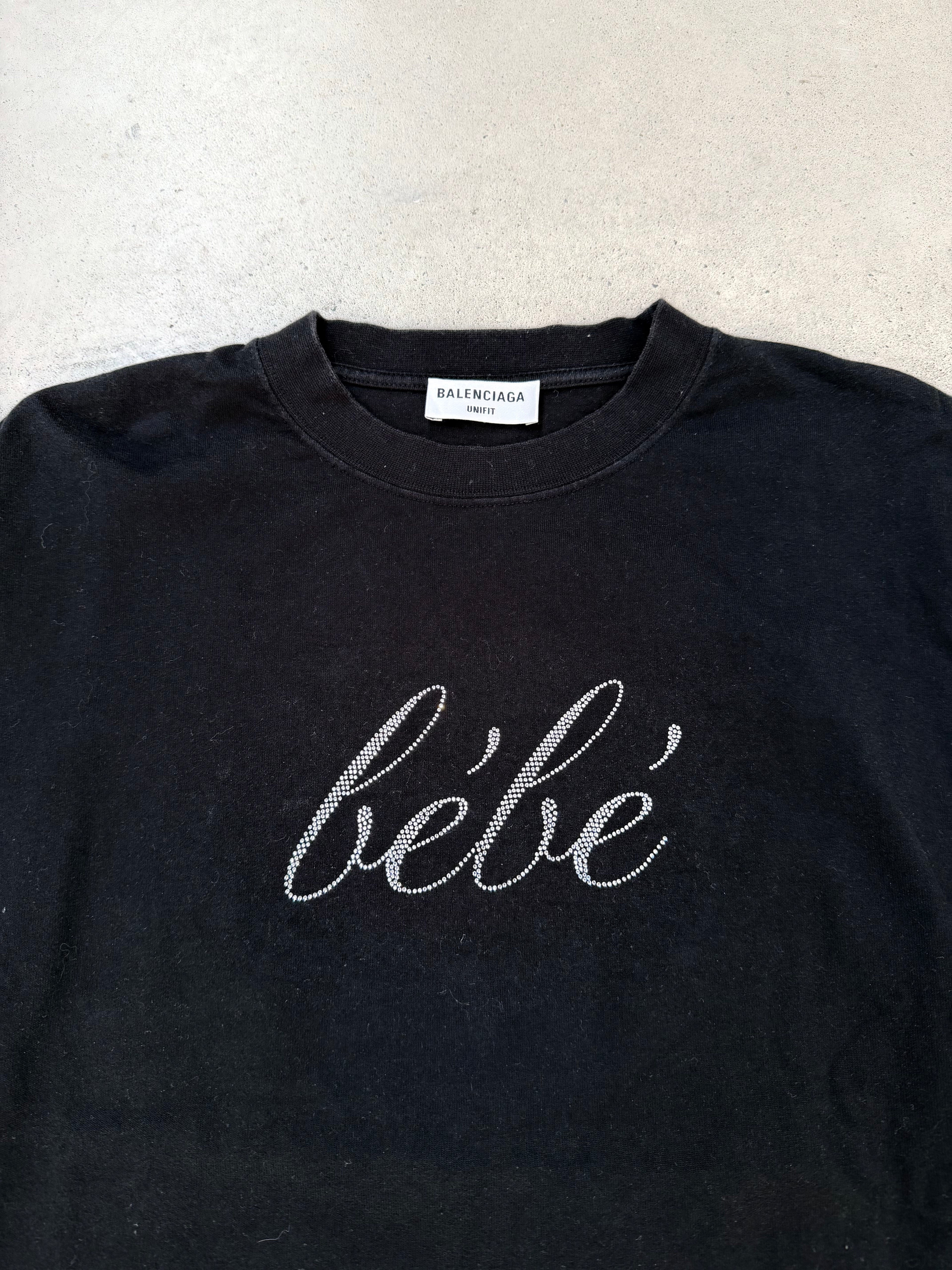 Balenciaga Bebe rhinestone T-shirt - imagen 3
