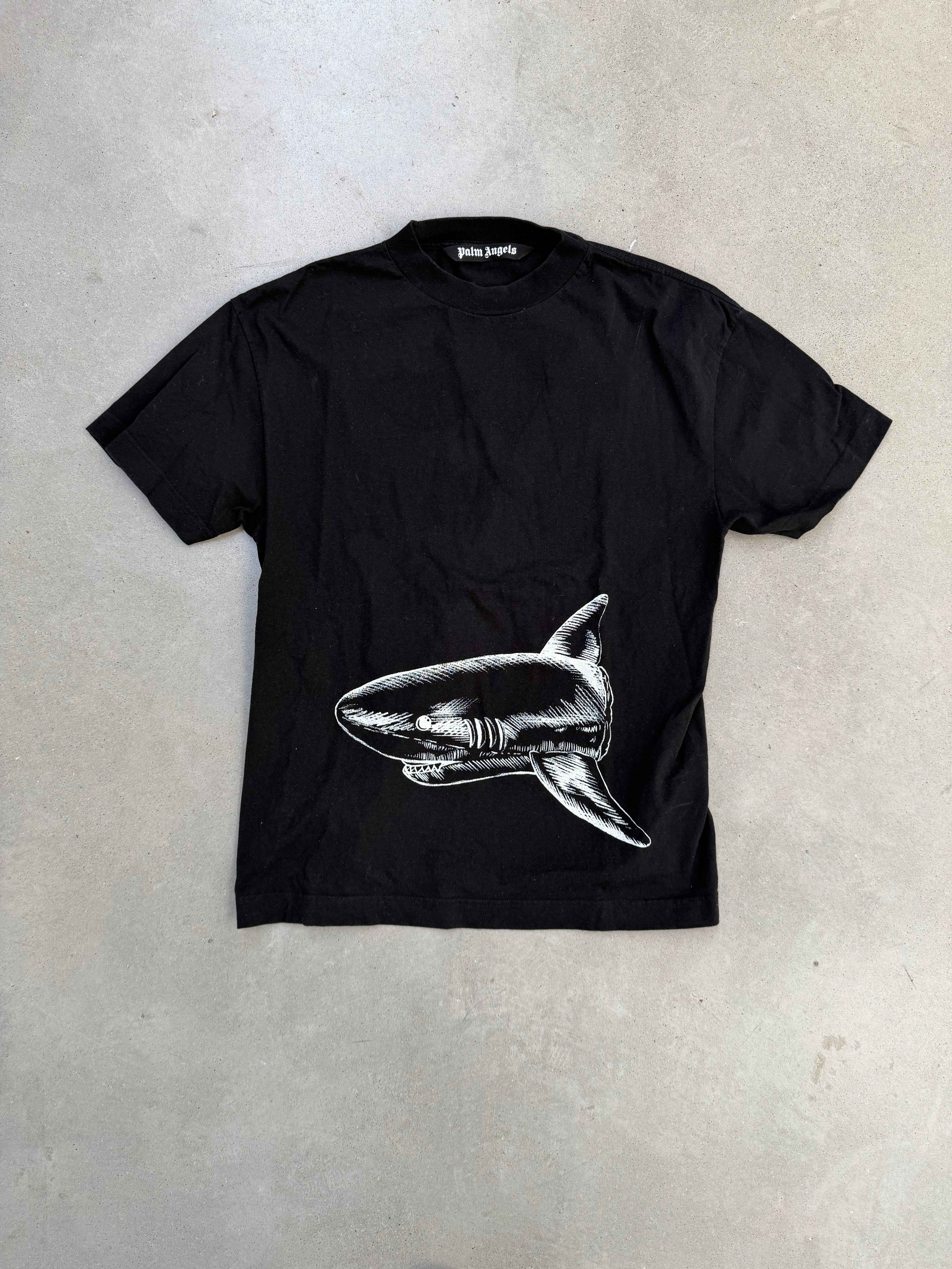 Palm Angels black Broken Shark Classic T-shirt - imagen 1