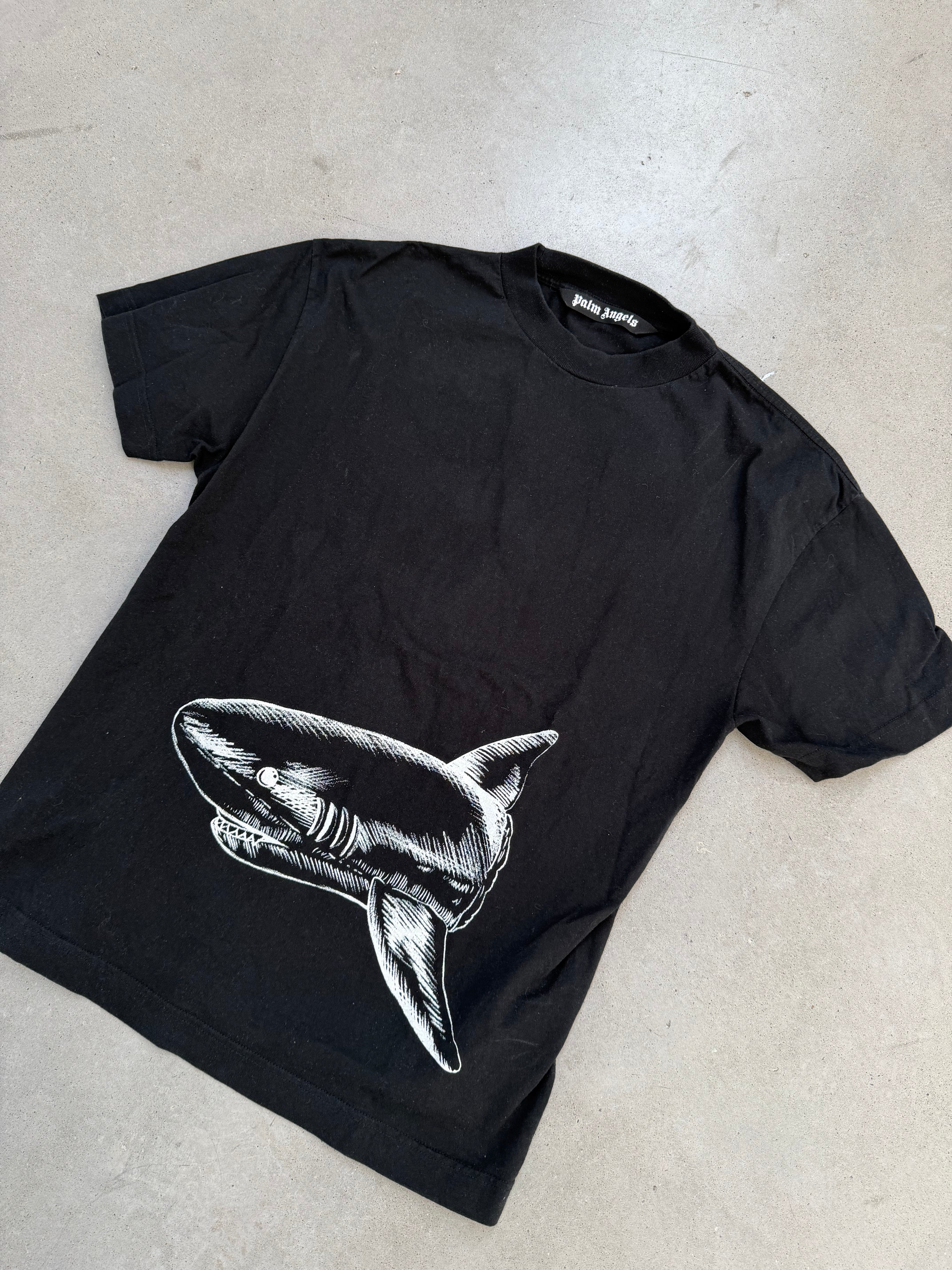 Palm Angels black Broken Shark Classic T-shirt - imagen 2