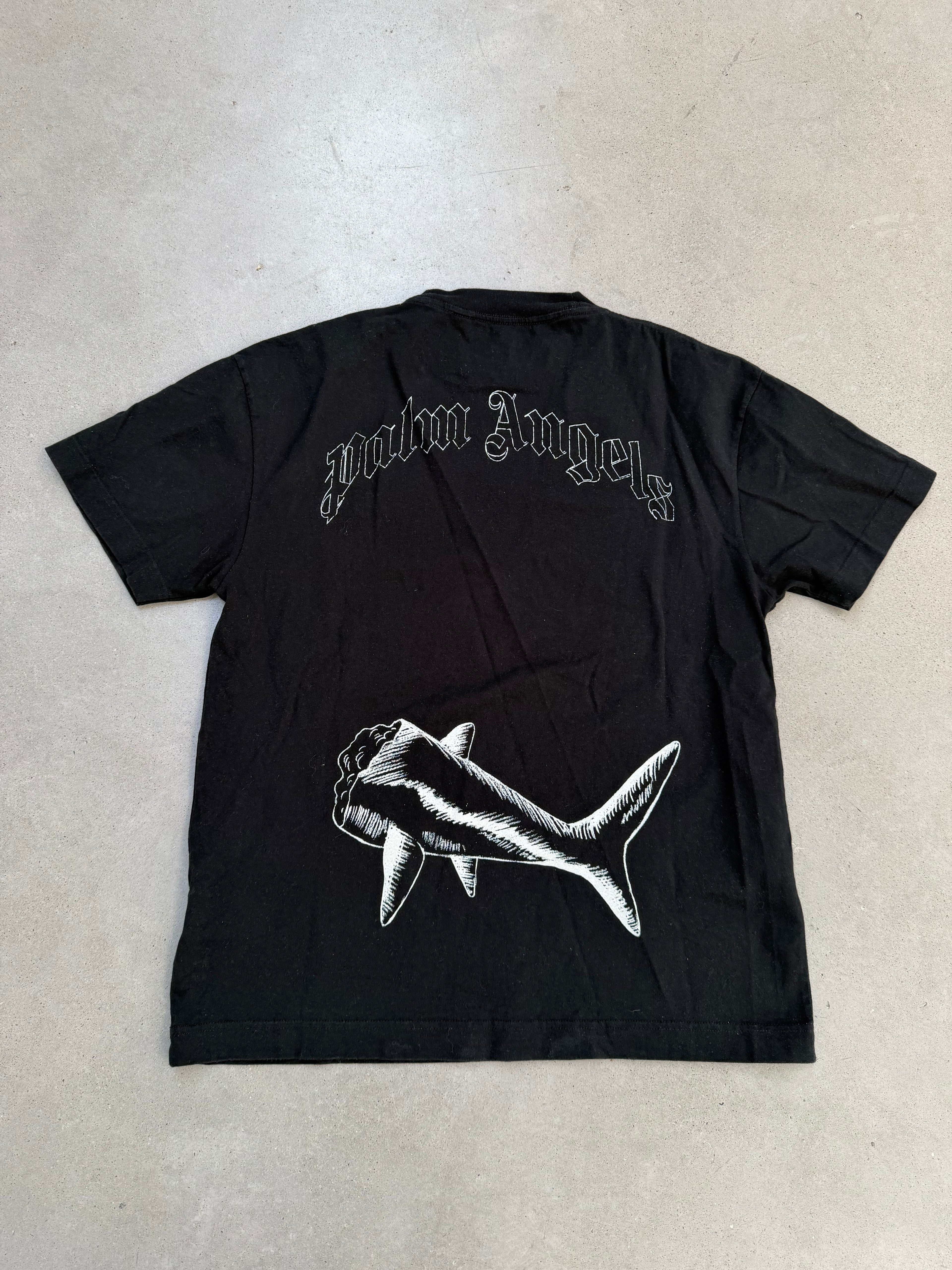 Palm Angels black Broken Shark Classic T-shirt - imagen 3